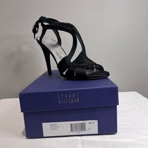 Stuart Weitzman Black Strappy Heels